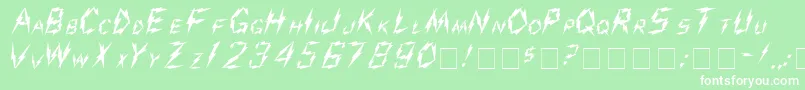 AarcoverMedium Font – White Fonts on Green Background