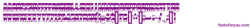 VanchromeClear Font – Purple Fonts on White Background