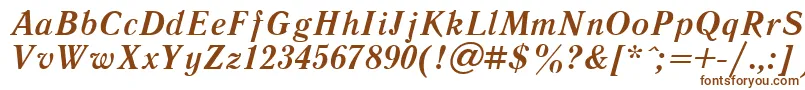 Шрифт LiteraturnayaBoldItalic.001.001 – коричневые шрифты