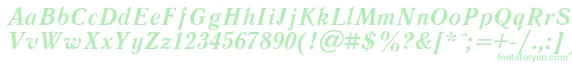 Шрифт LiteraturnayaBoldItalic.001.001 – зелёные шрифты