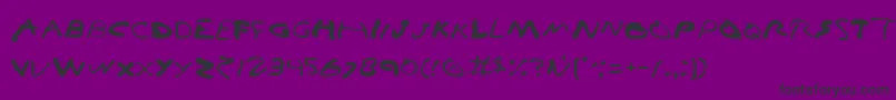 VampireGames Font – Black Fonts on Purple Background