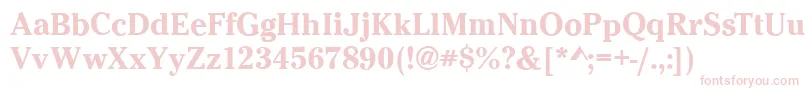 CheltenhamBold Font – Pink Fonts on White Background