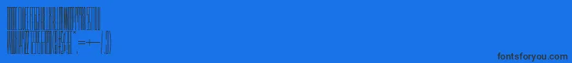 Fonte Idgr8i – fontes pretas em um fundo azul