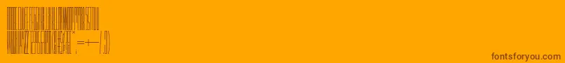 Idgr8i-Schriftart – Braune Schriften auf orangefarbenem Hintergrund