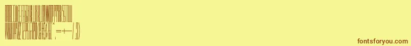 Idgr8i Font – Brown Fonts on Yellow Background