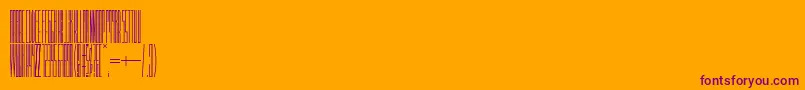 Idgr8i Font – Purple Fonts on Orange Background