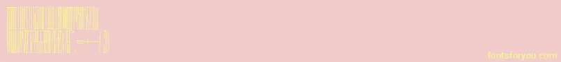 Czcionka Idgr8i – żółte czcionki na różowym tle