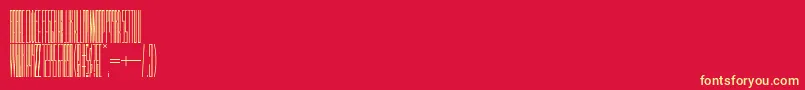 Idgr8i Font – Yellow Fonts on Red Background