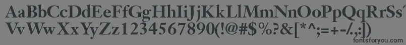 JansonsskBold Font – Black Fonts on Gray Background