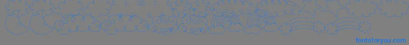 Saiba mais sobre a fonte MtfSweetSkyDings Fonte MtfSweetSkyDings – fontes azuis em um fundo cinza