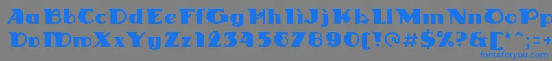 Linotypedharma Font – Blue Fonts on Gray Background