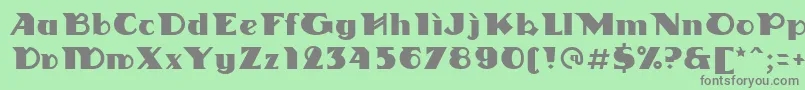 Linotypedharma Font – Gray Fonts on Green Background