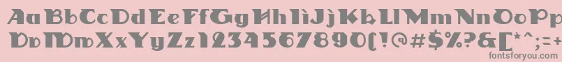 Linotypedharma Font – Gray Fonts on Pink Background