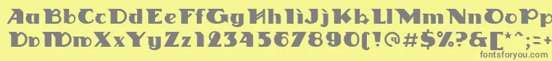 Linotypedharma Font – Gray Fonts on Yellow Background