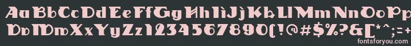 Linotypedharma Font – Pink Fonts on Black Background