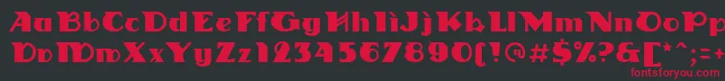 Linotypedharma Font – Red Fonts on Black Background