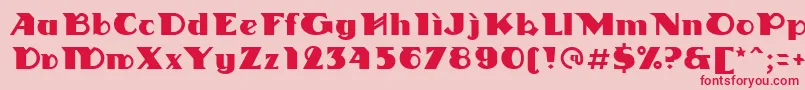 Linotypedharma Font – Red Fonts on Pink Background