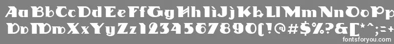 Linotypedharma Font – White Fonts on Gray Background