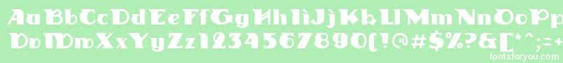 Linotypedharma Font – White Fonts on Green Background