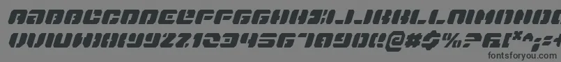 Шрифт Danstargateci – чёрные шрифты на сером фоне