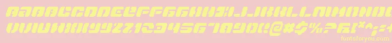 Danstargateci Font – Yellow Fonts on Pink Background