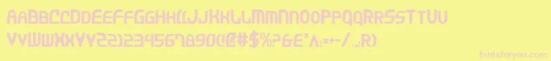 Jannv2c-fontti – vaaleanpunaiset fontit keltaisella taustalla