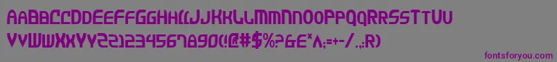 Шрифт Jannv2c – фиолетовые шрифты на сером фоне