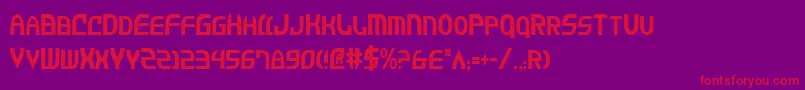 Jannv2c Font – Red Fonts on Purple Background