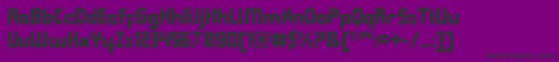 QueuebrickClosedblack Font – Black Fonts on Purple Background