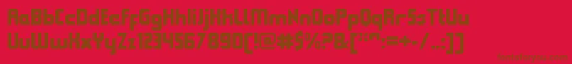Lisätietoja QueuebrickClosedblack-fontista QueuebrickClosedblack-fontti – ruskeat fontit punaisella taustalla