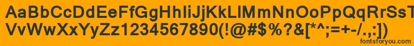 KartikaBold Font – Black Fonts on Orange Background