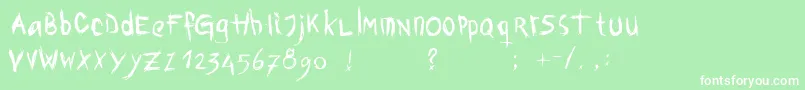 Lisätietoja Dawnland.Awe-fontista Dawnland.Awe-fontti – valkoiset fontit vihreällä taustalla