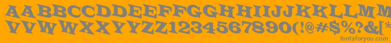 LatinotitulspdnRegular Font – Gray Fonts on Orange Background