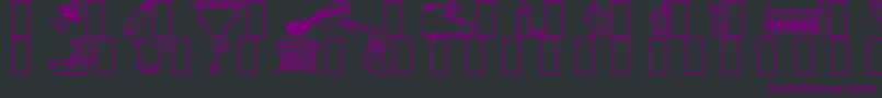 Baby Font – Purple Fonts on Black Background