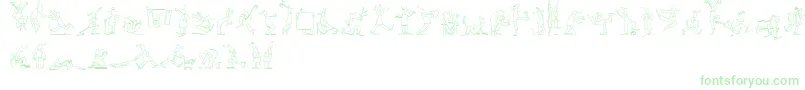MaennekenLtOutline Font – Green Fonts
