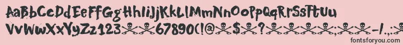 DkMotleyCrew Font – Black Fonts on Pink Background