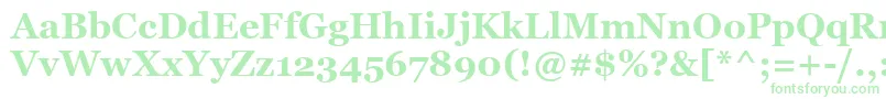 VaniBold Font – Green Fonts on White Background