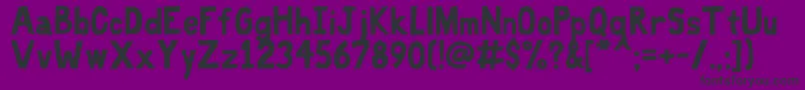 FatFreeSolid Font – Black Fonts on Purple Background