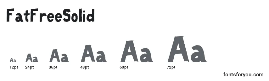FatFreeSolid Font Sizes