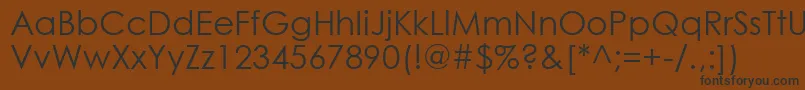 Gothic0 Font – Black Fonts on Brown Background