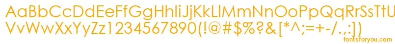 Gothic0 Font – Orange Fonts on White Background