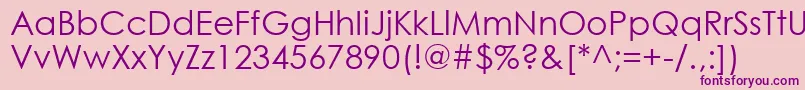 Police Gothic0 – polices violettes sur fond rose