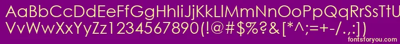 Police Gothic0 – polices jaunes sur fond violet