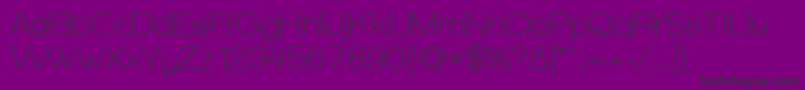 Fonte WalkwayUpperSemibold – fontes pretas em um fundo violeta