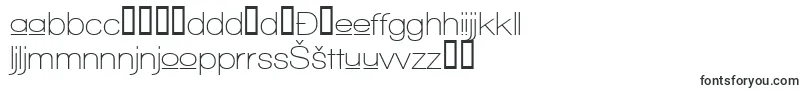 Шрифт WalkwayUpperSemibold – боснийские шрифты