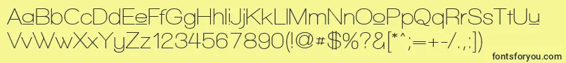 WalkwayUpperSemibold Font – Black Fonts on Yellow Background
