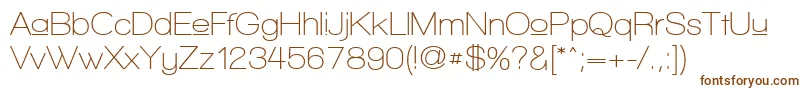 WalkwayUpperSemibold-fontti – ruskeat fontit valkoisella taustalla