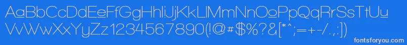 フォントWalkwayUpperSemibold – ピンクの文字、青い背景