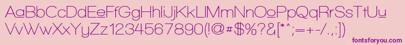 WalkwayUpperSemibold Font – Purple Fonts on Pink Background