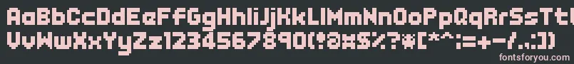 EndlessBossBattle Font – Pink Fonts on Black Background